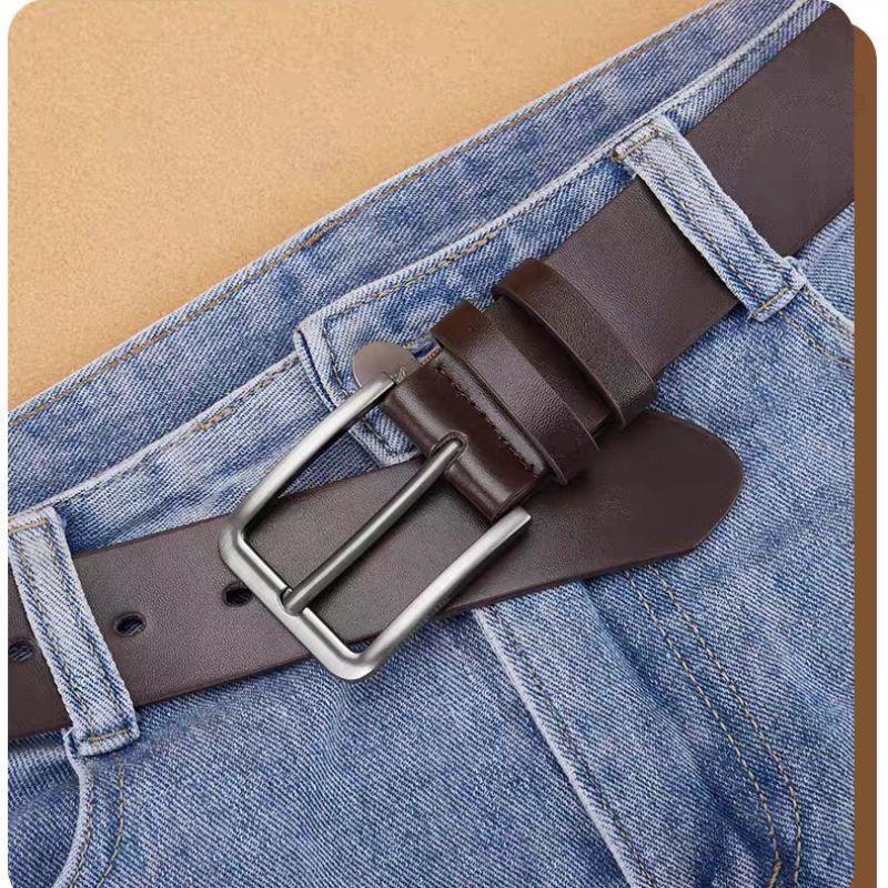 2026 Men's Versatile PU Leather Belt with Pin Buckle - Ideal for Business or Casual Jeans
