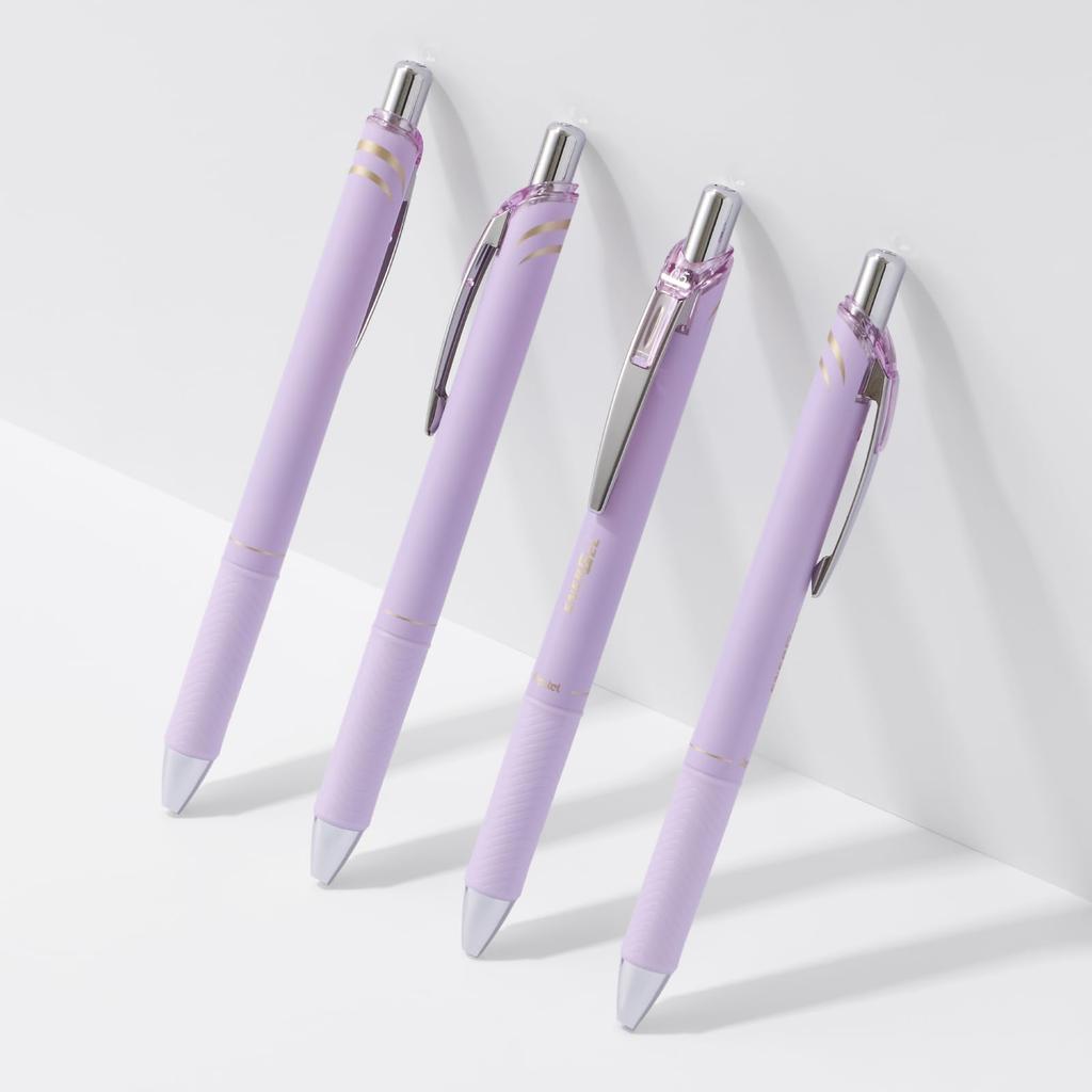 PENTEL EnerGel Kohare Gel Ink Ballpoint Limited Hydrangea 10 Pens 0.5mm Pen, Edition, Purple, (BLN75KH-V5(10))
