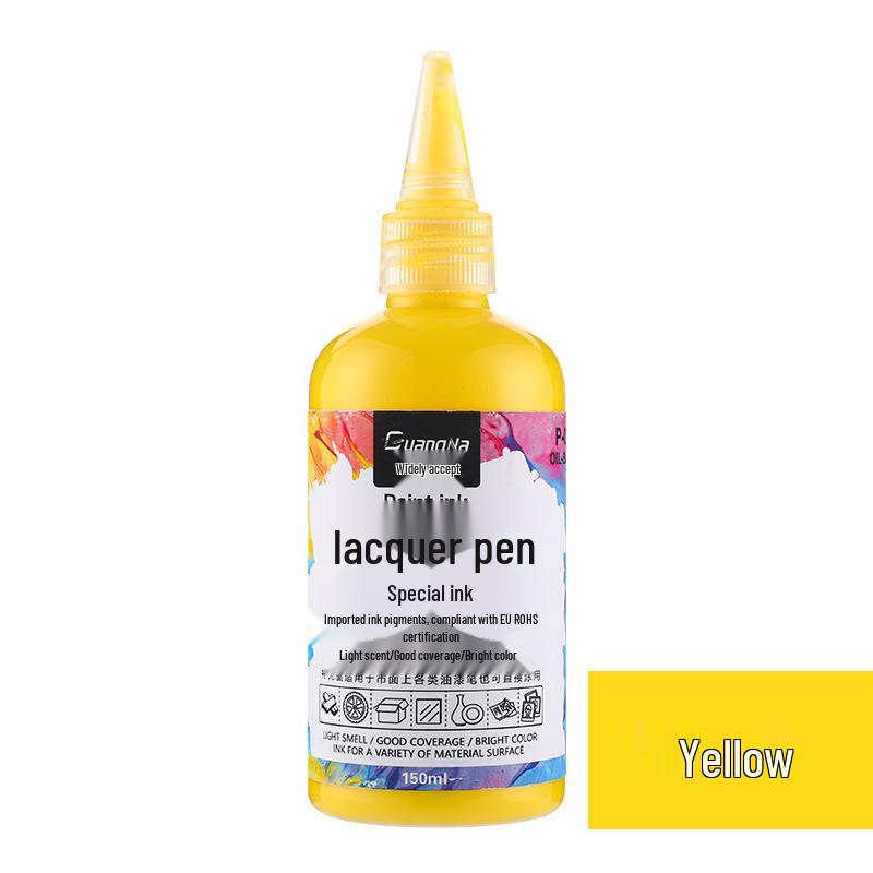 Oil-Based Colored Paint Marker Refill, 150ML Waterproof Ink