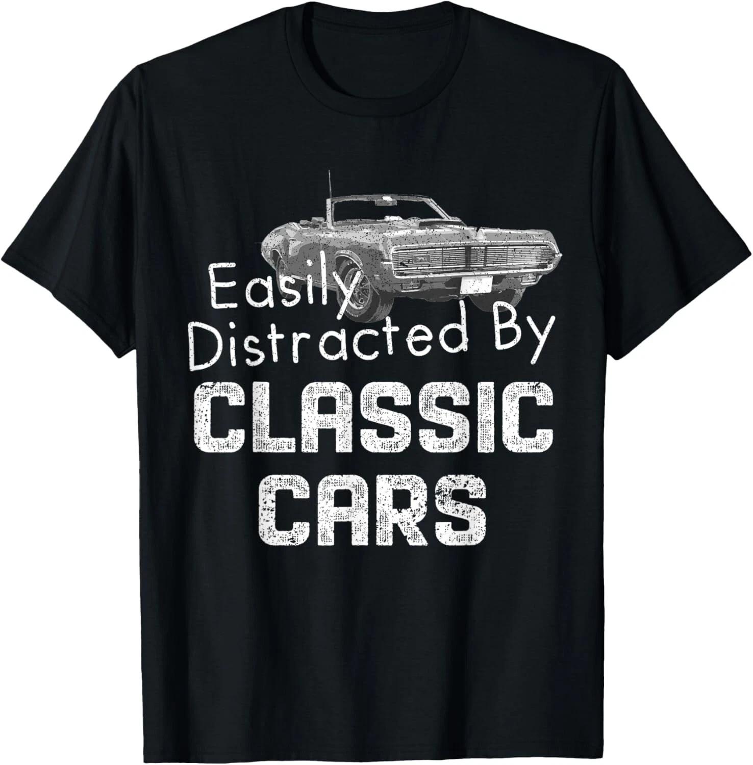 

1969 Mercury classic Cougar easily distracted by classic car Gift Unisex T-Shirt XL