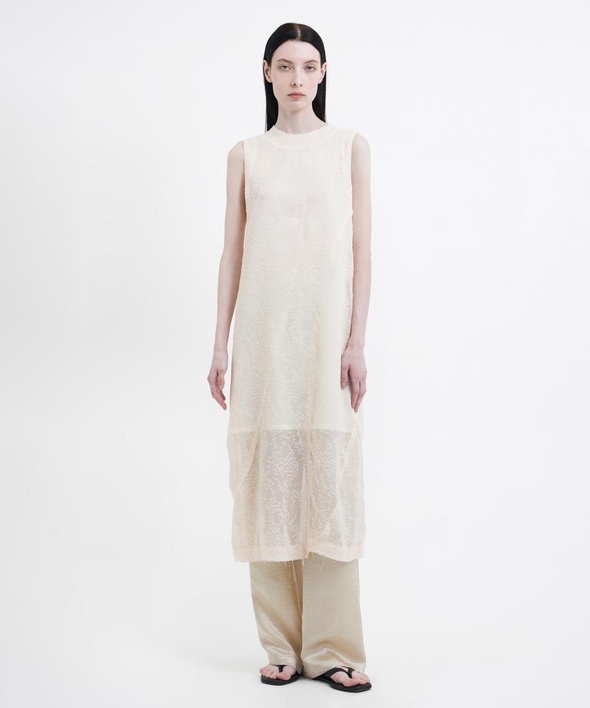 Youth Row-Edge Dress - Ivory