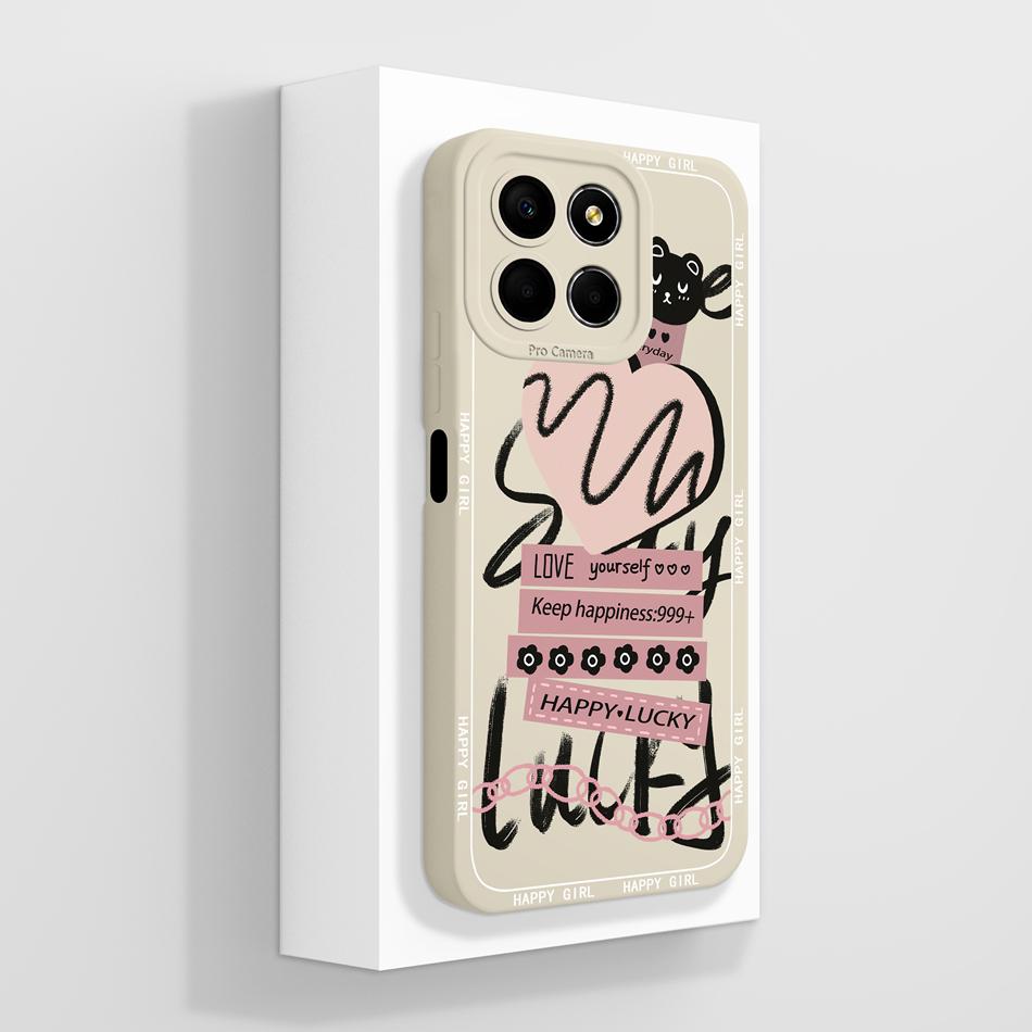 For Honor X8 X8B X8A Case Creative Paiting Cover For HonorX8B Honor X 8 5G Funda Soft Liquid Silicone Anti Drop Phone Back Cover