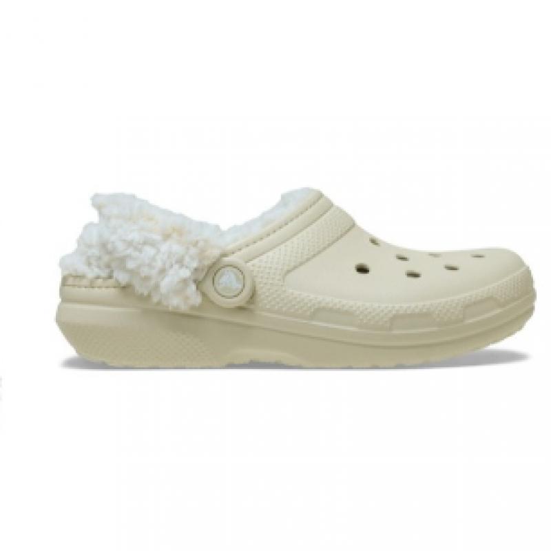 Crocs Classic Fleece Lined Clog Bone 211396 2y2