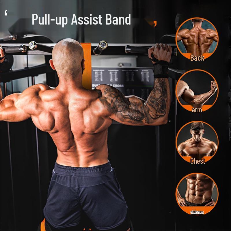Adjustable Pull-Up Assist Resistance Band for Home Fitness