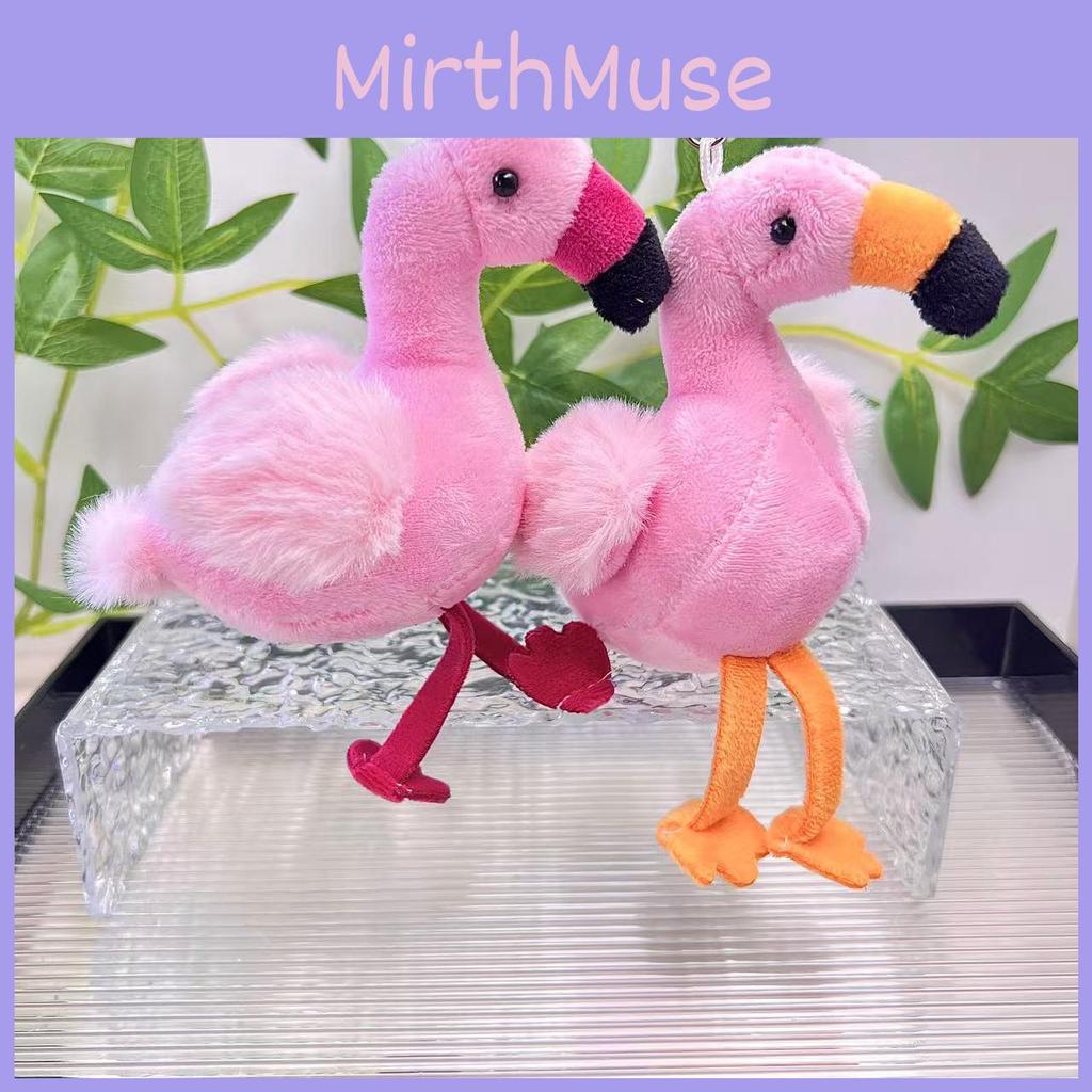 Adorable Flamingo Plush Toy Keychain Soft Fluffy Doll For Kids And Collectors