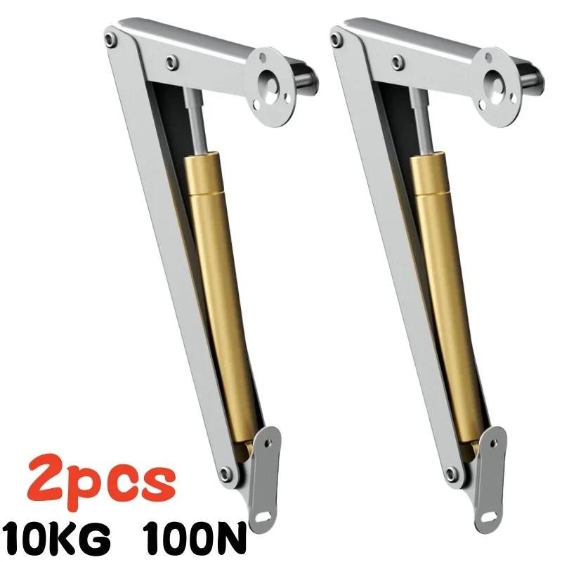 

2Pcs Heavy Duty Gas Struts,60N-200N Soft Close Lid Support Hinges,Lid Stay,Gas Shocks Springs, Auto Slow Lowering Lid Lifters