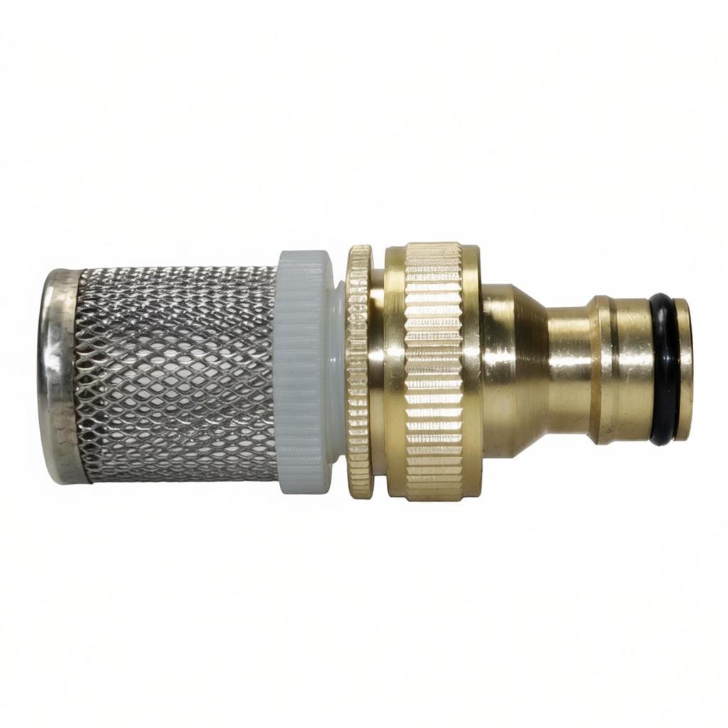 1/2 '' stainless steel filter screen+brass nipple connector 1/2 ''&3/4 '' fish tank adapter flange car wash accessories