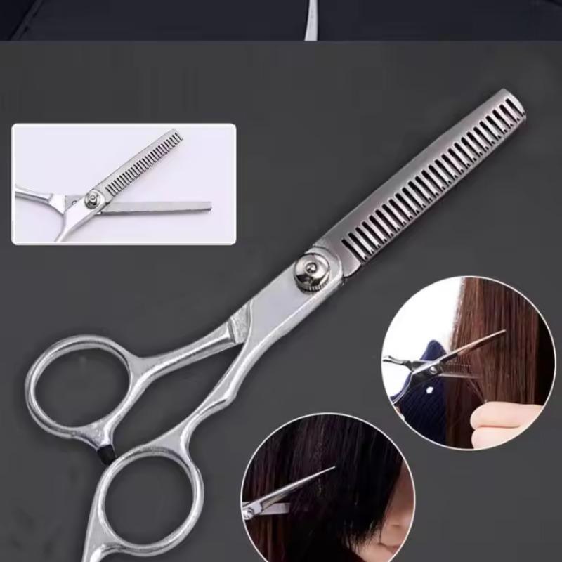 1pc Professional Barber Scissors Set - Stainless Steel Salon Hairdressing Tools, Hair Cutting/Thinning Kit for Hairdressers