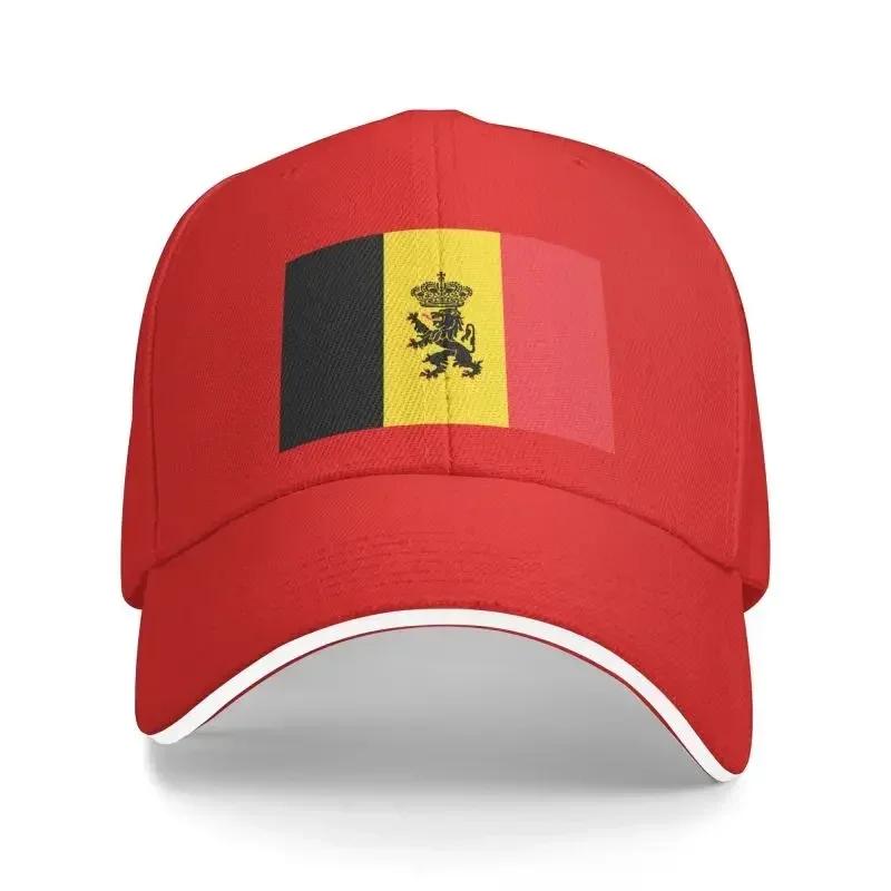 Custom Flag Of Belgium Baseball Cap Women Unisex Adjustable Dad Hat Streetwear Baseball Cap
