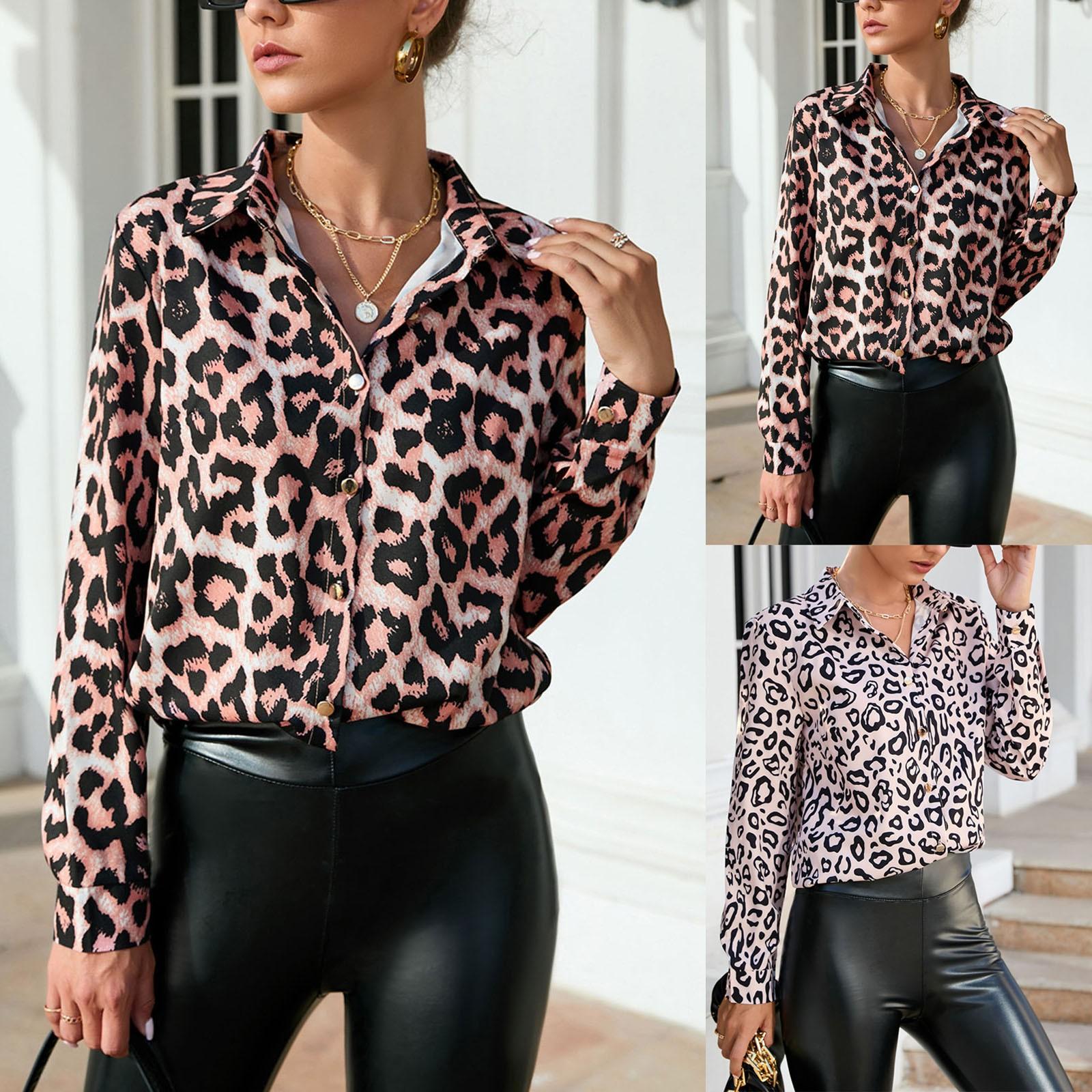 

(Куниде) Женская летняя однобортная рубашка-рубашка с длинным рукавом с принтом