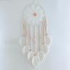 1Pc Handwoven Feather Leaf Macrame Hoop Dream Catcher Wall Hanging Tapestry for Bedroom Home Decoration Craft Ornament Gift244
