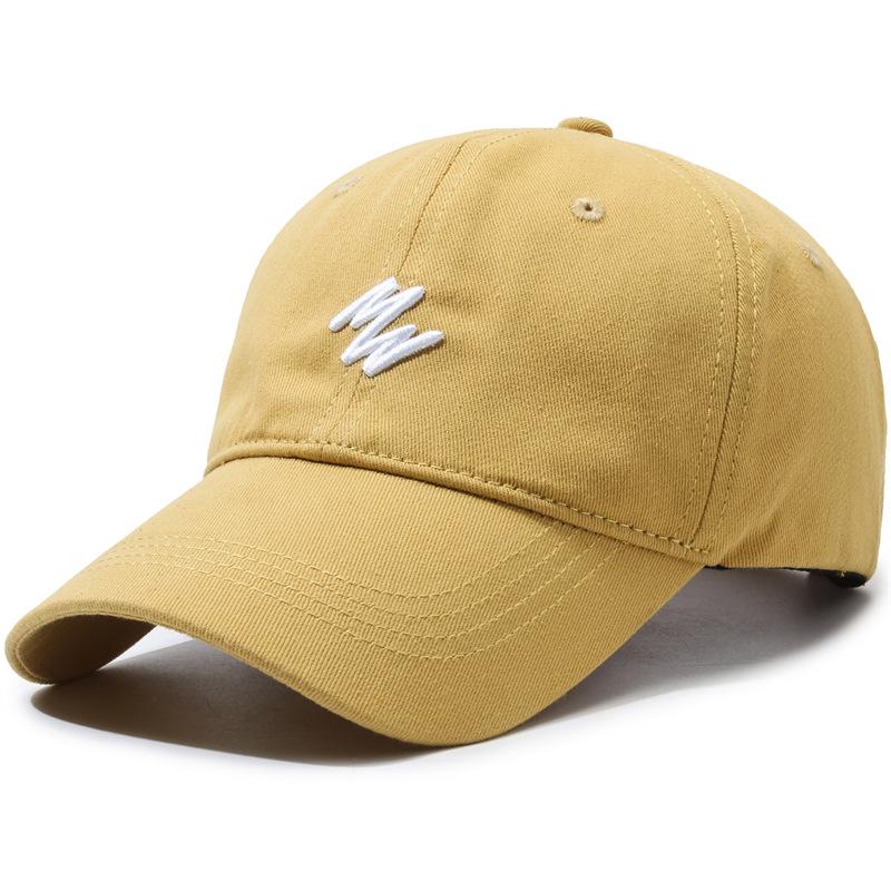 Minimalist W Embroidered Baseball Cap, Soft Washed Cotton Adjustable Curved Brim Sun Hat for Men Women