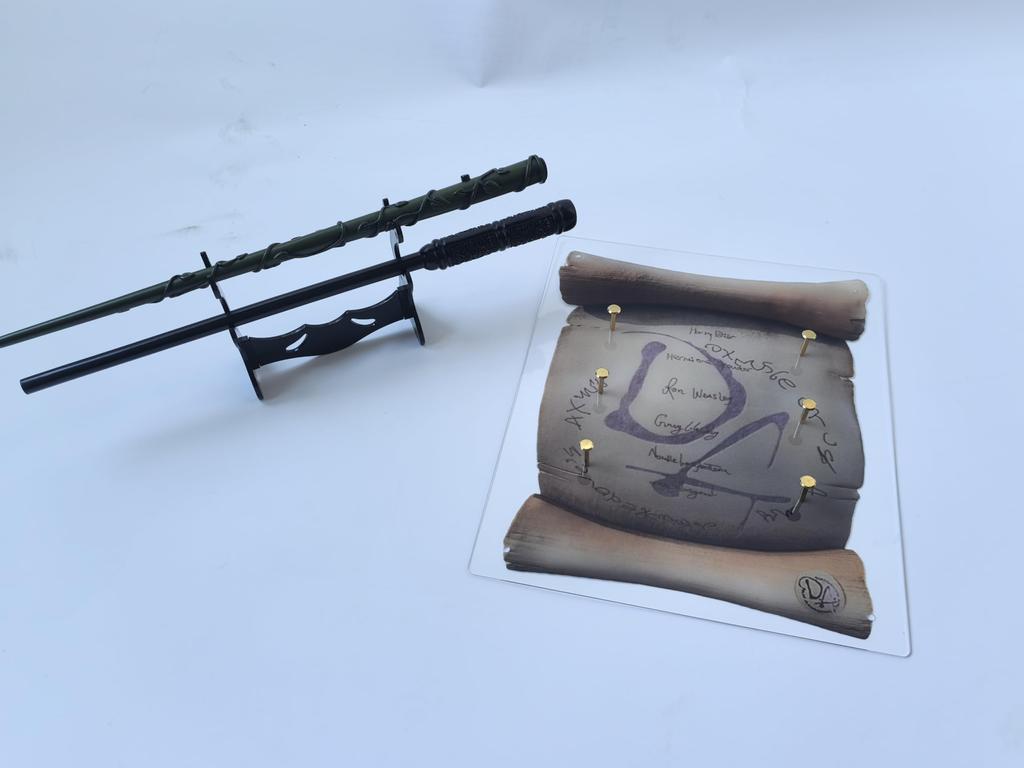 MUMAREN Harry Potter Wand Wand Magic Wand Wand Harry Potter Scroll Snake Head Wand Wall Display Stand, Holder, Storage, Case, Stand, Accessory,