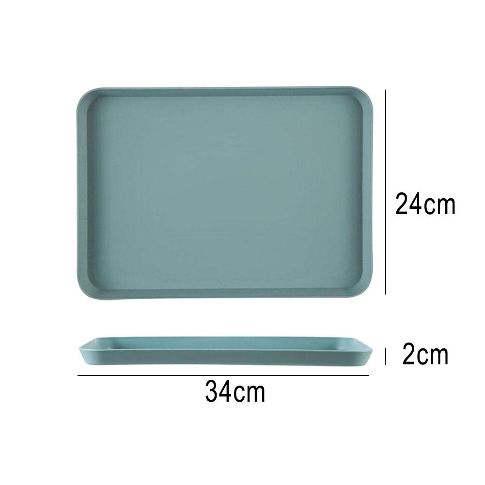 

Rectangular Serving Tray Square Tray Anti Slip Scratch Resistant Plastic Food Serving Tray Home Tea Fruit Dessert Tray small зелёный