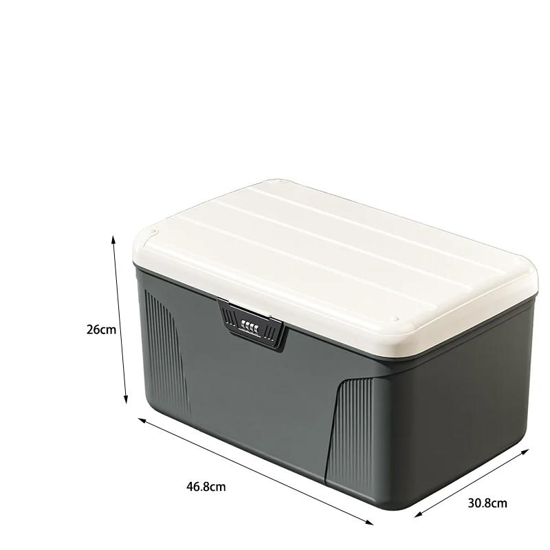 Password Lock Safe Box Large Capacity Multilayer Document Storage Box Valuables Passport Jewelry Privacy Security Storage Box