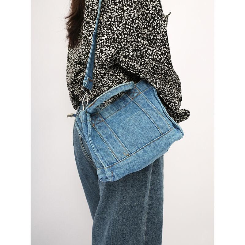 IELGY Denim Handbags High-end Design Sense Niche All-match Crossbody Shoulder Bag