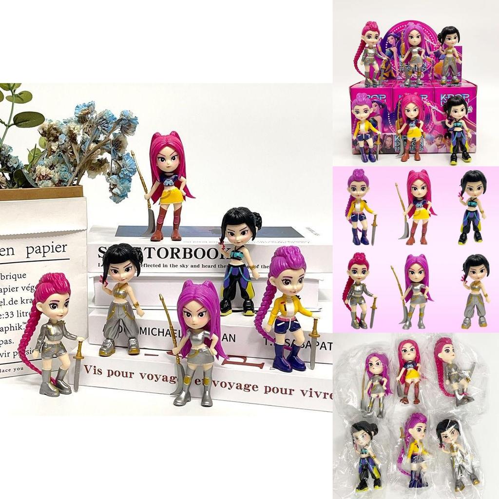 Kpop Demon Hunters Anime Figure Pvc Collectible Desk Decor For Fans