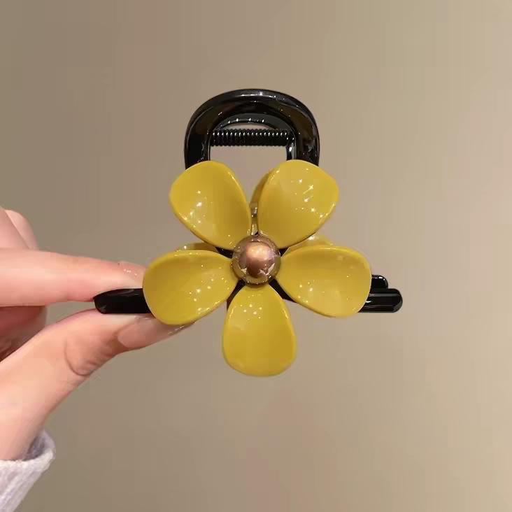 Korean Leopard Print Bow Hair Claw: Extra Large High-End Half Updo Clip for Women