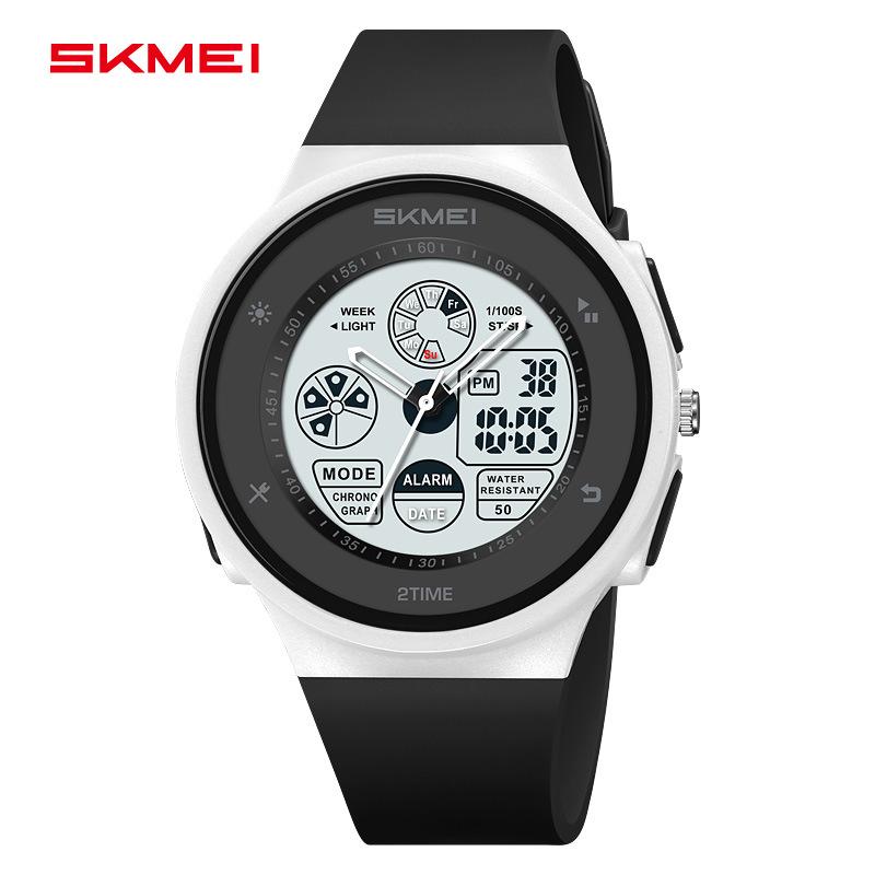 Fashion Versatile Men's Electronic Watch Multifunctional Outdoor Sports Electronic Watch Student Luminous Waterproof Watch