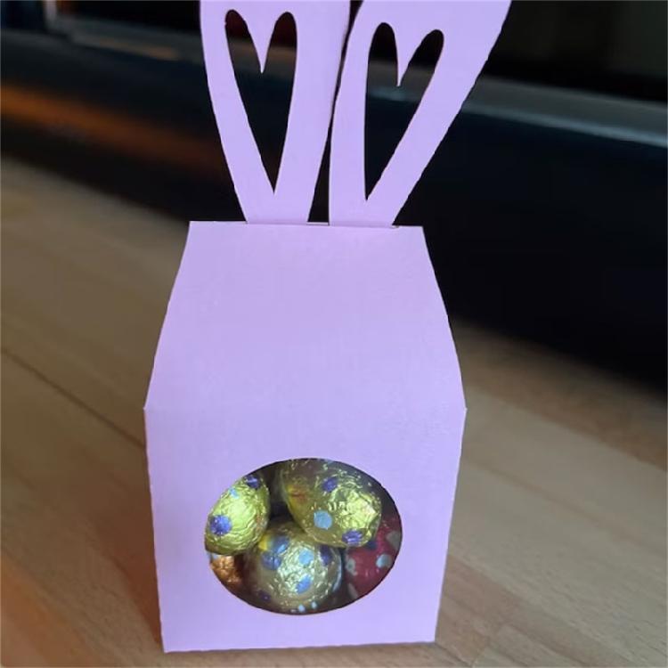 Bunnies Ear Box Cutting Dies Scrapbooking Stencils Carbon Steel Die Cut Templates for Card Making Packaging Decoration