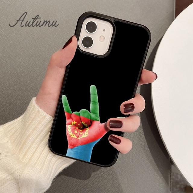Eritrea Flag Phone Case for iPhone 11 12 13 14 Pro Max Mini X XR XS SE 2020 5 6S 7 8 Plus Samsung Galaxy S21 S22 Cover Shell