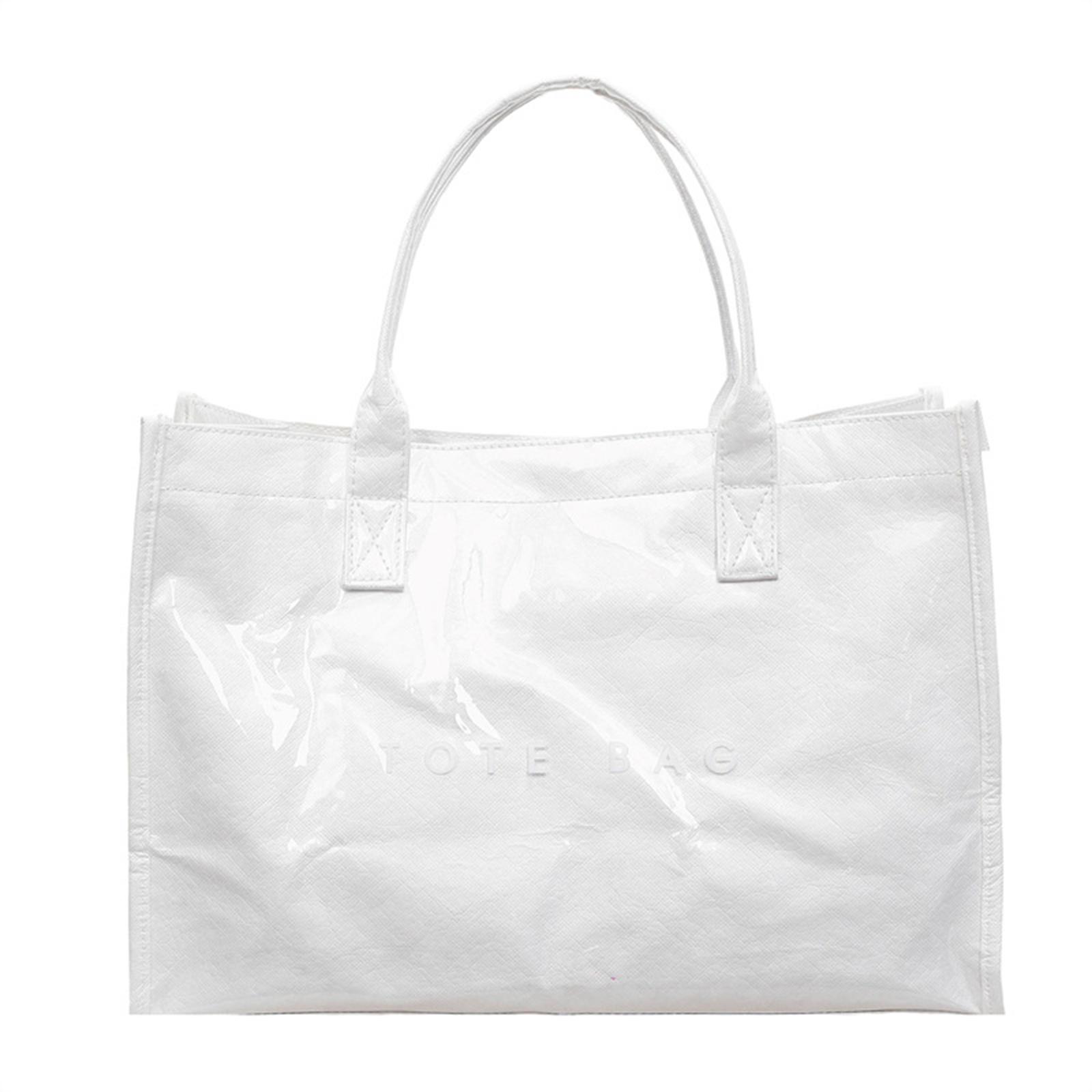 

Ladies large capacity casual tote bag, commuting bag, hand-held casual shoulder bag One Size білий