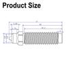 1pcs Brass Ceramic Hotend Nozzle Bimetallic Upgrade Parts Hotend Kit for Elegoo Centauri Carbon