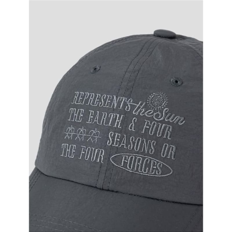 8seconds Nylon Tone-on-Tone Letter Ball Cap Ash (29578BWY44)