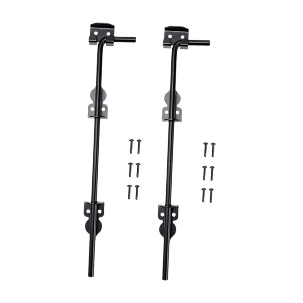 46cm Cane Bolt Gate Drop Rod 18 inch Heavy Duty Iron Gate Ground Latch Multipurpose Sturdy Easily Install Door Stopper