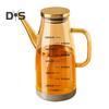 Glass Oil Dispenser Bottle with Drip-Free Spout 600/800/1000ml Large Capacity Oil Pot for Vinegar Soy Sauce Food-Grade Kitchen Gadgets