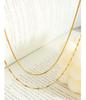European & American Double Layer Titanium Steel Snake Chain Necklace for Women - Cold, Light Luxury, Simple, Trendy, Clavicle Chain.