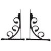 2 Pieces Triangular Shape Floating Shelf Brackets Invisible Shelf Support Right Angle Metal Wall Mounted Brackets