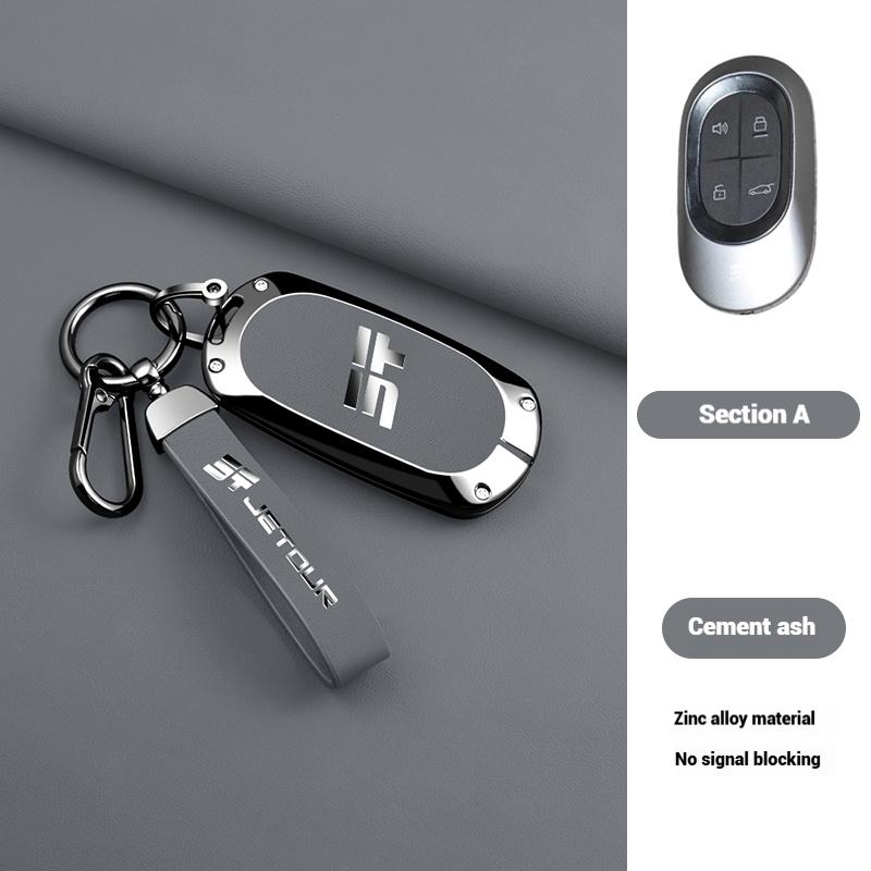 Zinc Alloy Car Key Fob Case Cover For Jetour Freedom Shanhai T1 Traveller   Protector Shell Keychain Holder Accessories
