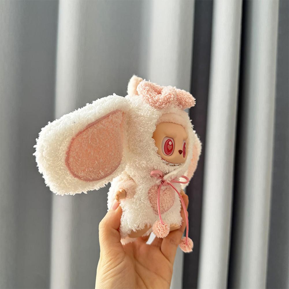 Pro 17 cm Labubu Oblečení pro panenky Módní Oblečení Mikiny Oblečení pro panenky Barevně sladěné Mikiny Panenky Doplňky Roztomilé dekorace Malé utěrky