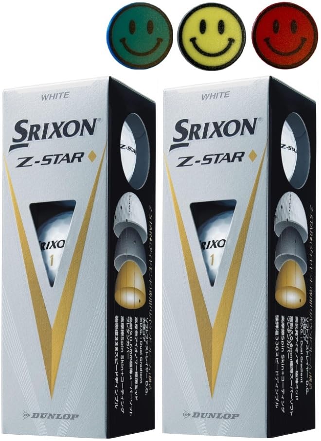 

Golf ball 2023 model Z-STAR Z-STARXV 2 sleeves with 3 ball marks (Z-StarDiamond2 sleeves)