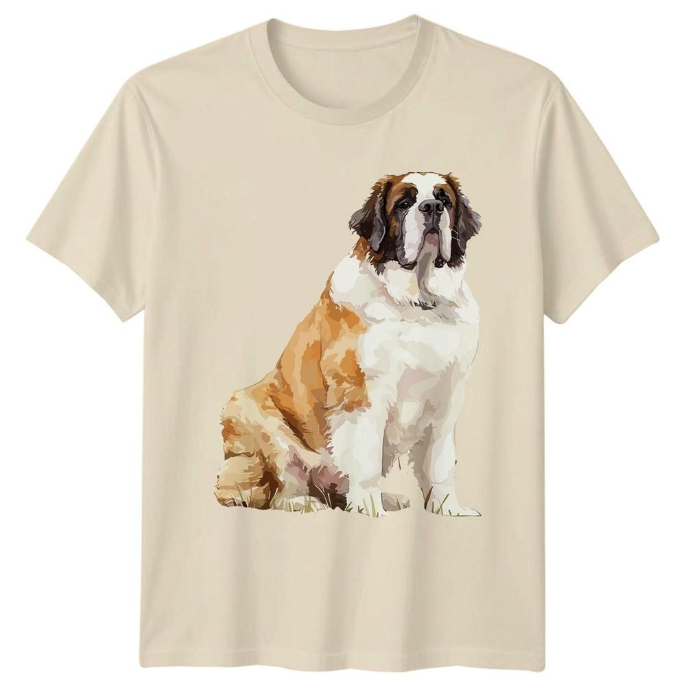 Saint Bernard TShirt Dog Lover Pet Gift For Him And Her