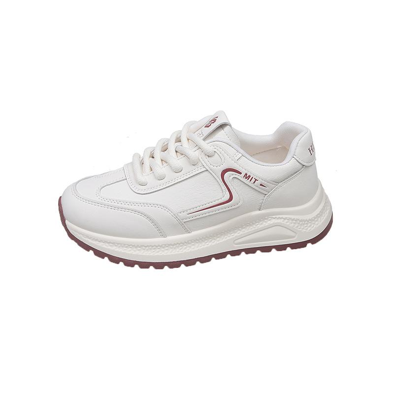 Leather super soft thick-soled women's shoes autumn new lightweight and versatile casual sports shoes running shoes