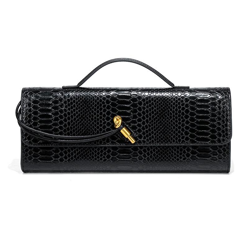 Hot-selling Snake Pattern Series Hand-woven Niche Dinner Bag High-end New Shoulder Messenger Women's Bag