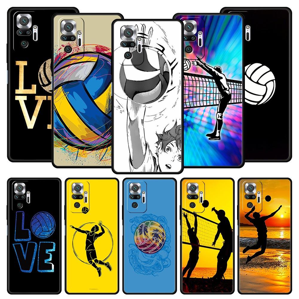 Hot Volleyball Sprot Fashion Phone Case For Xiaomi Redmi Note 14 13 5G 10 11 12 Pro Plus 4G 14C 13C 12C 10C Black Cover