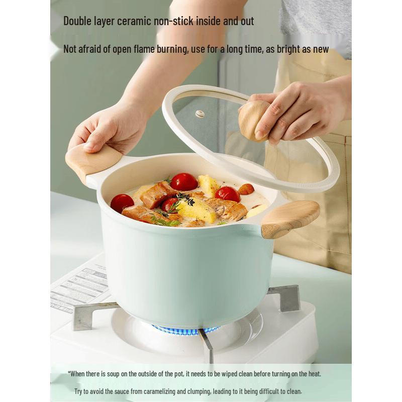 COOKER KING 22cm Celadon Non-Stick Ceramic Soup Pot