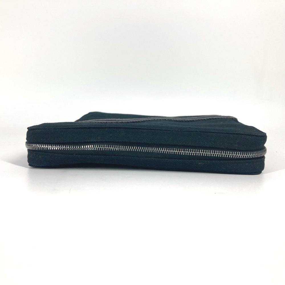 HERMES Fourre Tout Multi-pouch Makeup pouch Jewelry case Pouch cotton Black