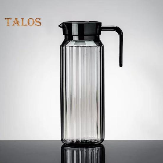 1,1 Liter Plastikkrüge mit Deckel BPA-frei Klarer Wasserkrug für Eistee Limonade Unzerbrechlicher Getränkekrug Kühlschrankkrug für Zuhause Büro