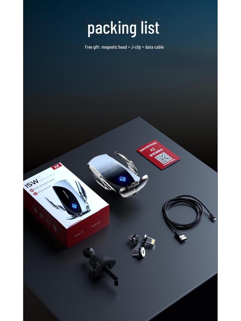 A1 A2 Kabelloses Autoladegerät und Telefonhalterung – Schnelles Laden mit 10 Sicherheitsfunktionen