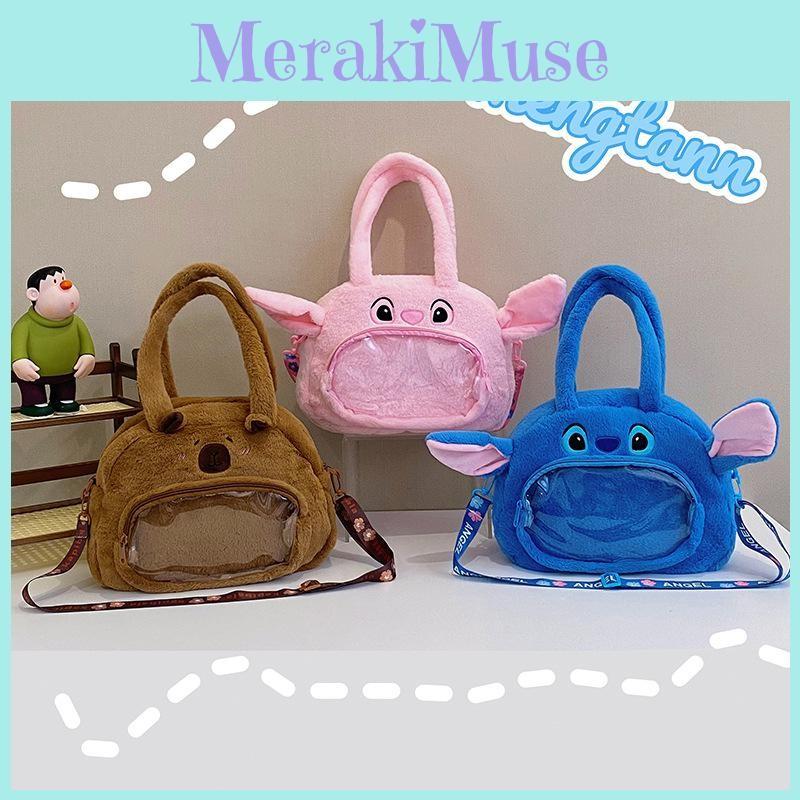 Fashionable Stitch Lilo Plush Girl Bag Large Capacity Material Occasion Daily
