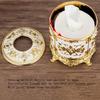 2pcs Elegant European-Style Round Tissue Box Holder - Rotating, Unscrew Design for Easy Access - Perfect for KTV, Bars, Hotels & Restaurants
