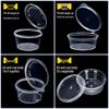 Disposable Plastic Portion Cups with Hinged Lids