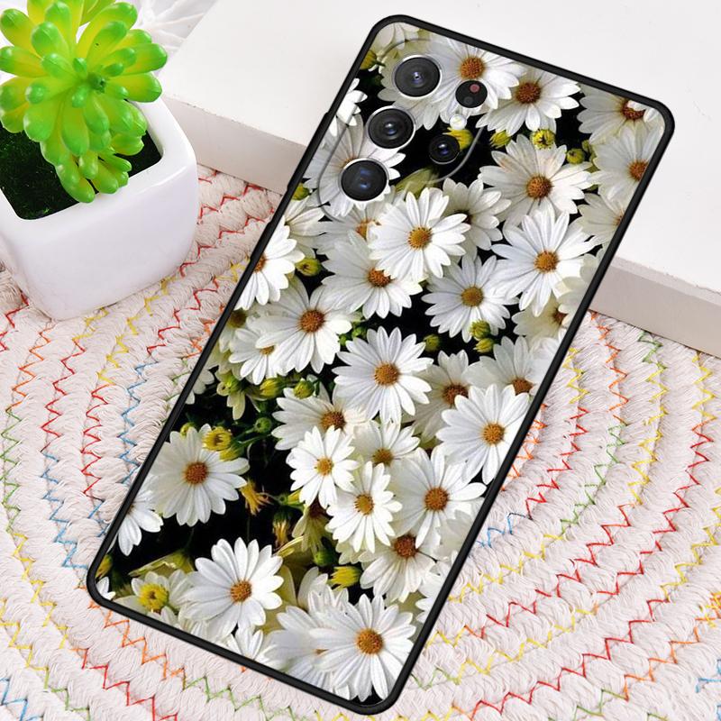 Daisy Flower Full Screen Phone Case for Samsung Galaxy note 10 pro S26 Ultra S23 S24 FE S25 S21 S22 PLUS shockproof Cove