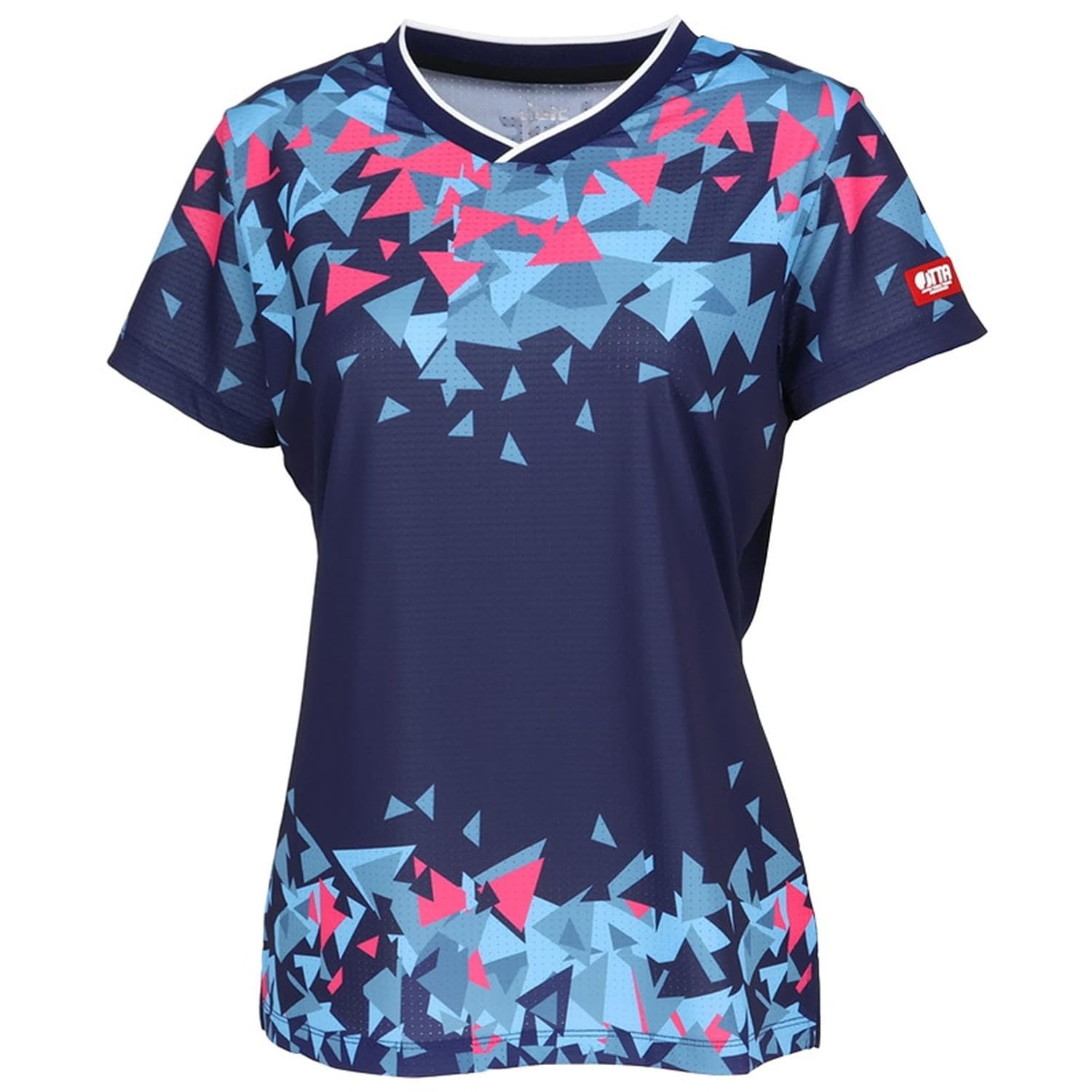 JUIC Table Tennis Game Shirt JUIC Astra S Lightweight, Sweat-wicking, Quick-drying, JTTA Approved (Japan Table Tennis Association), Women s, Navy, Siz