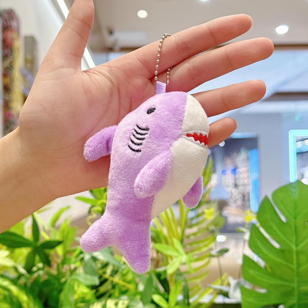Plush Shark Keychain Doll - Cute Bag Charm & Wedding Toss Accessory