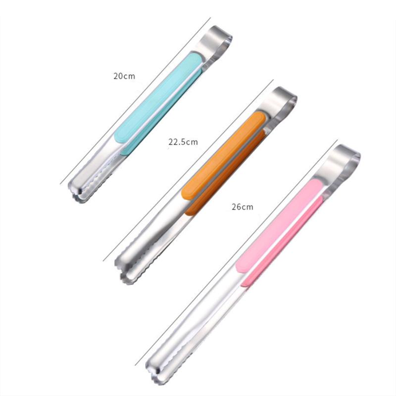 Stainless Steel BBQ Food Tongs Thickened Buffet Clamp Bread Steak Serving Clip Home Kitchen Cooking Utensils